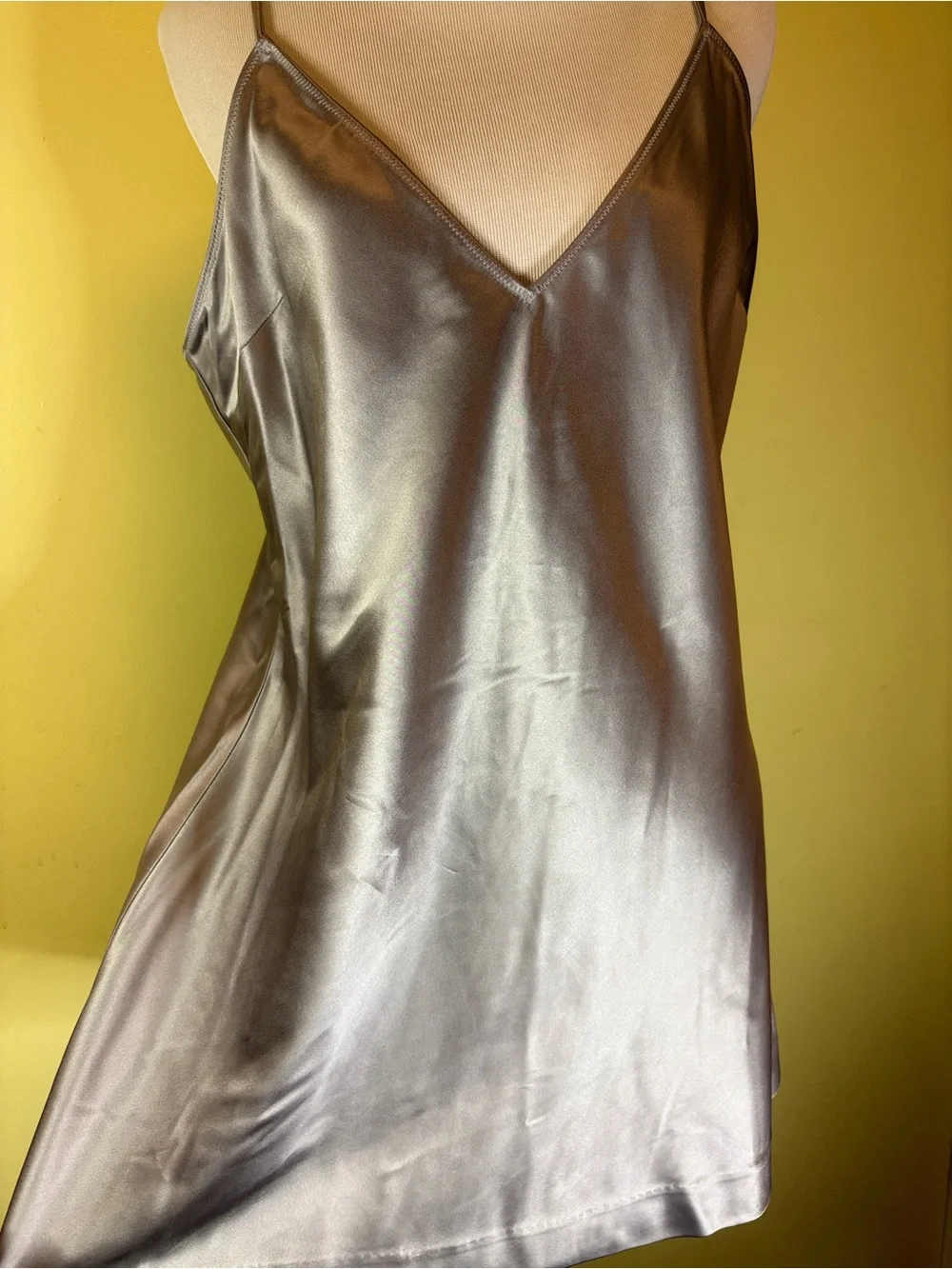 SKIMS Heavyweight Satin Cami Dress. Callout